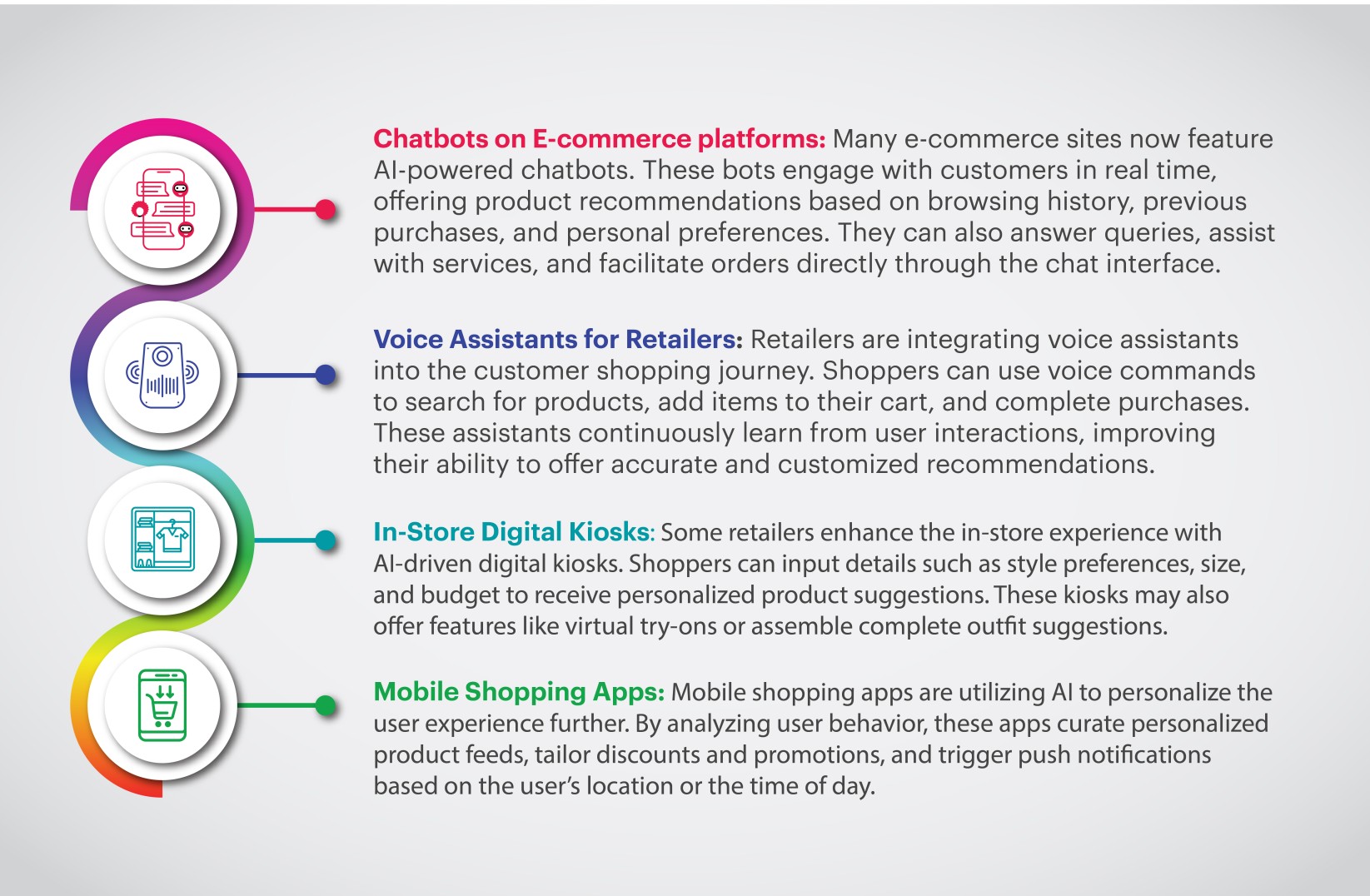 Generative AI is transforming the shopping experience in several innovative ways Generative AI is transforming the shopping experience in several innovative ways
